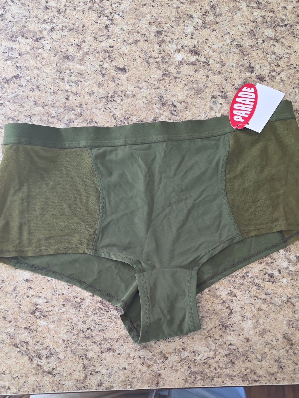 Parade Women's Olive Green PlayBoy Short Panty Size Large NWT